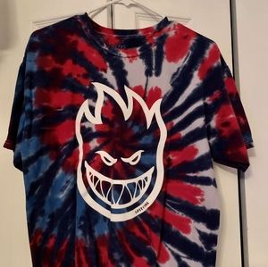 Spitfire tie dye tee mens size large
